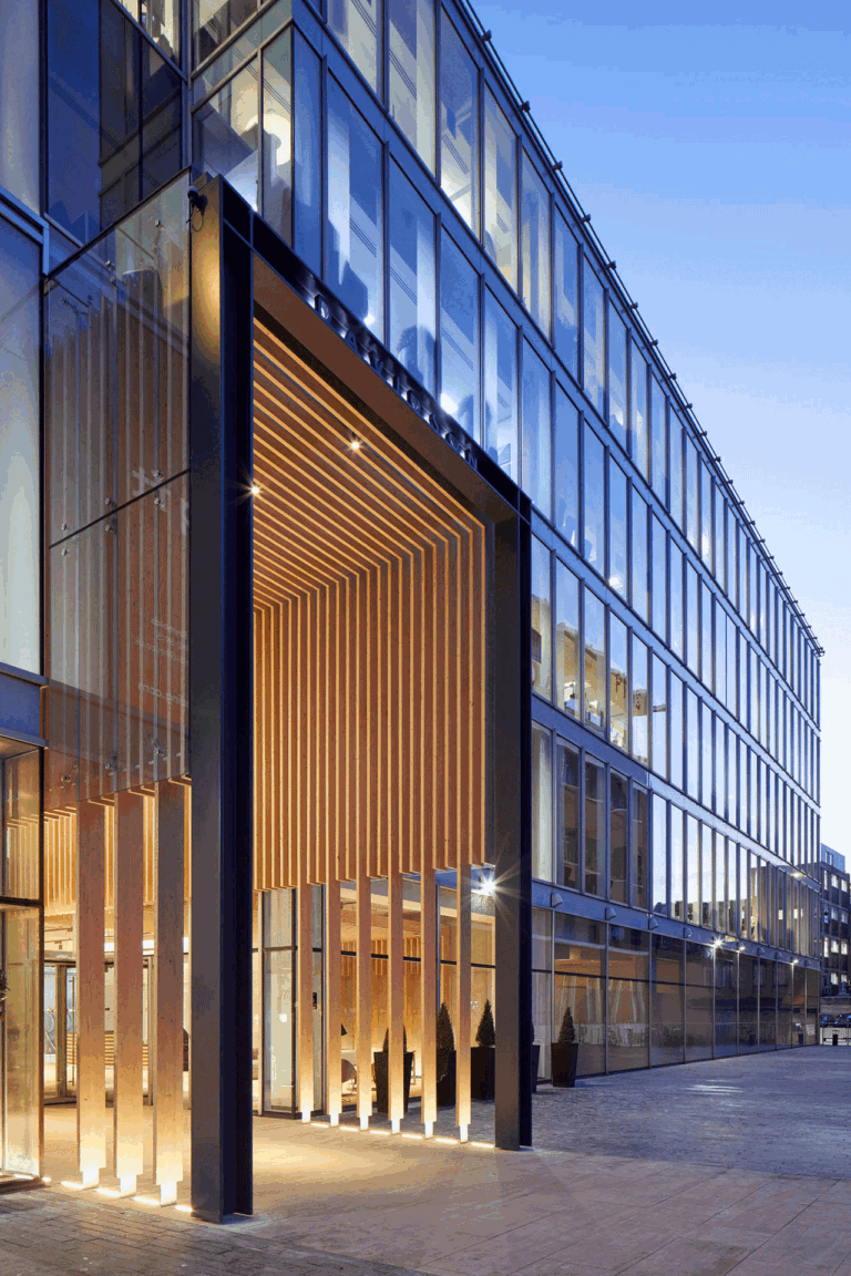 Davidson House Forbury Square Entrance Night View